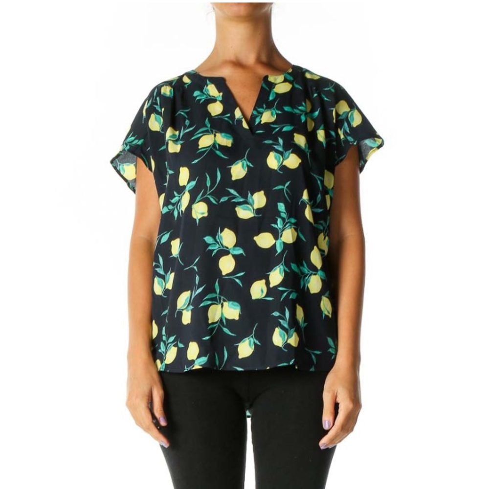 - ❤️❤️ Banana Republic
Black Object Print All Day Wear Shirt ❤️❤️